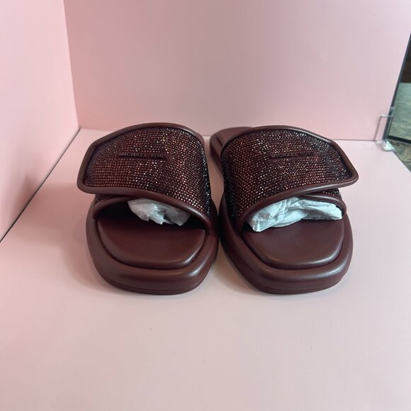 MICHEAL KOR SUKI SUEDE CRYSTAL SLIDE (9) - Picture 3 of 14